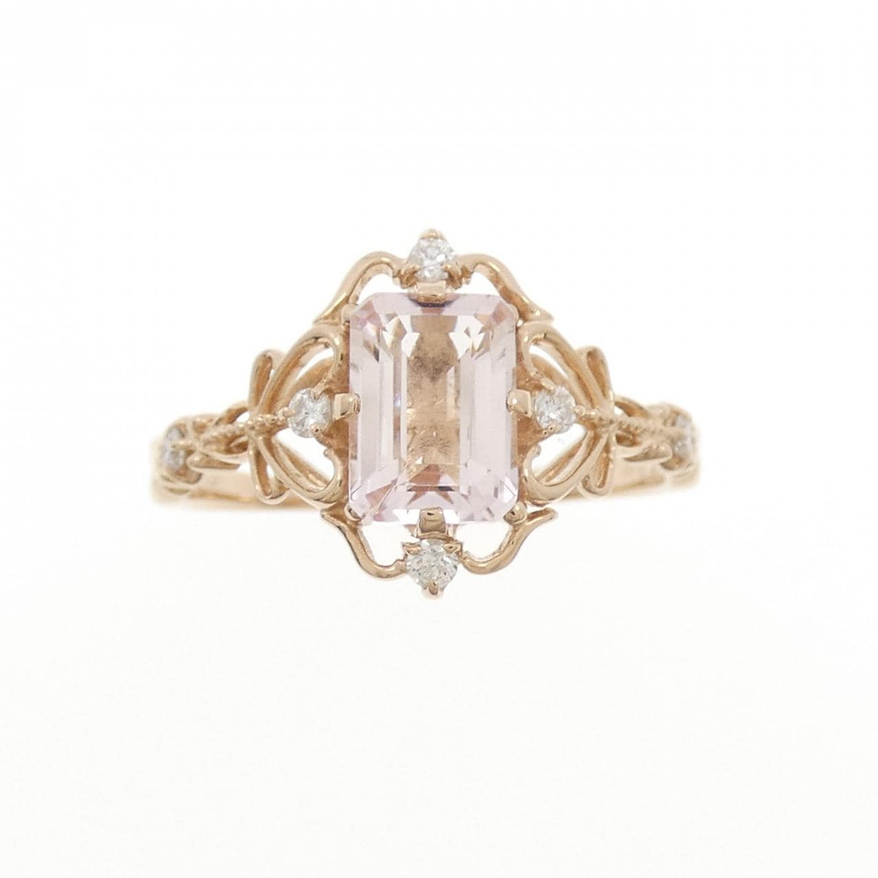 K18PG ベリル リング 0.83CT