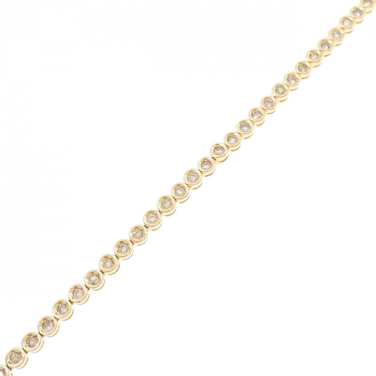 K18YG ダイヤモンド ブレスレット 1.00CT