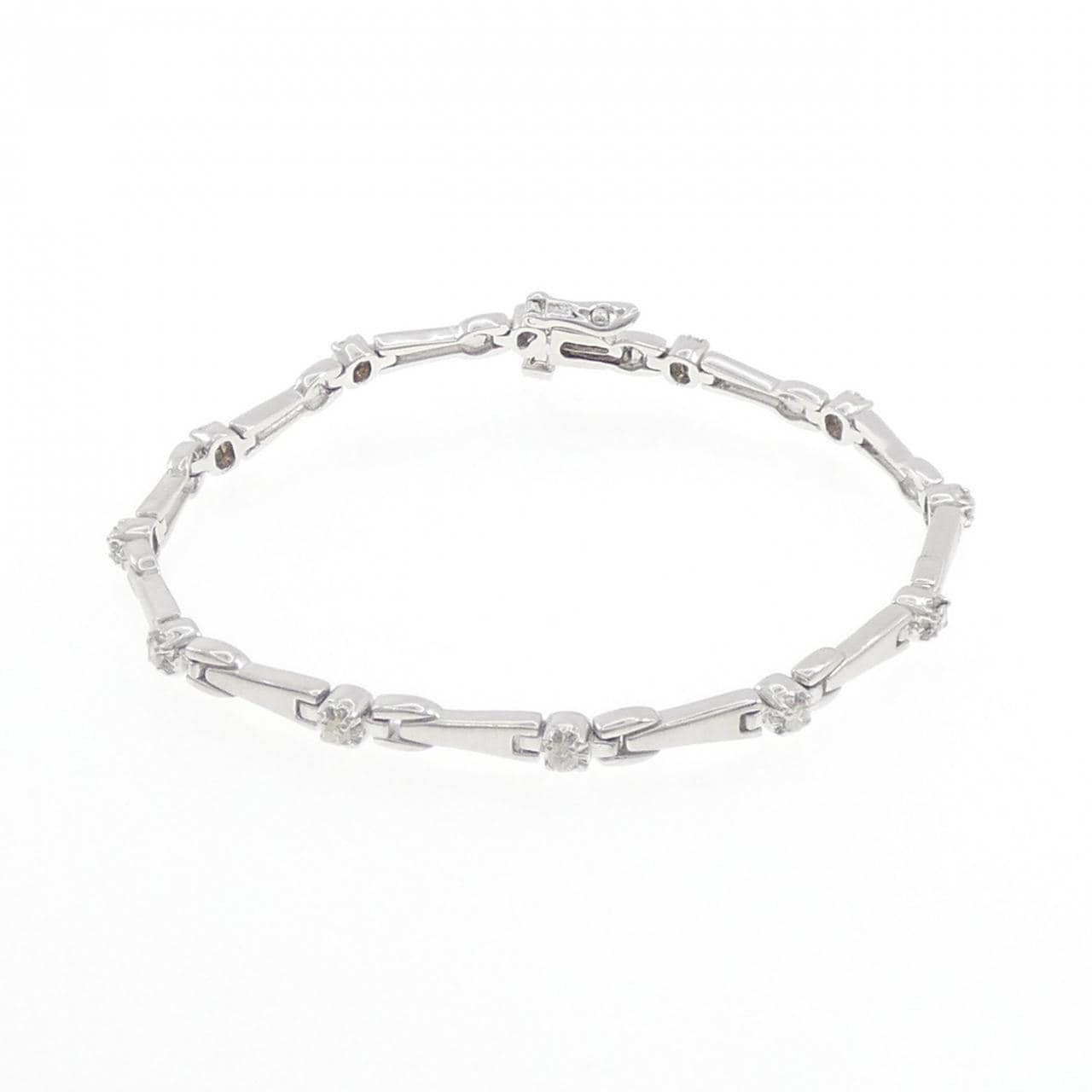 K14WG ダイヤモンド ブレスレット