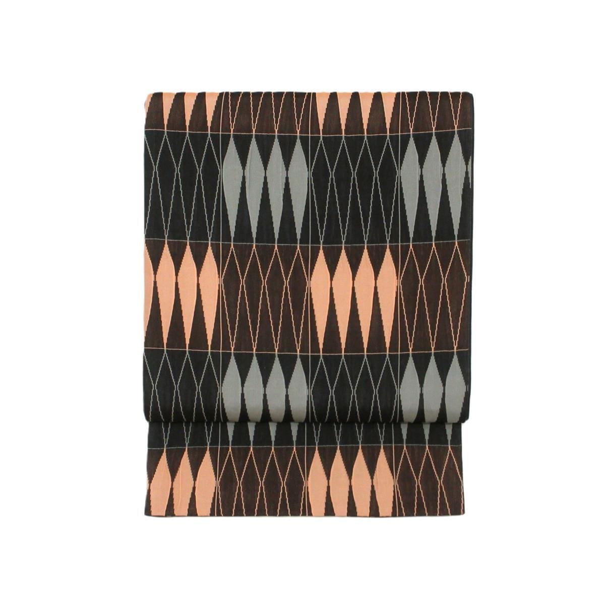 【未使用品】袋帯　ふくれ織　全通柄