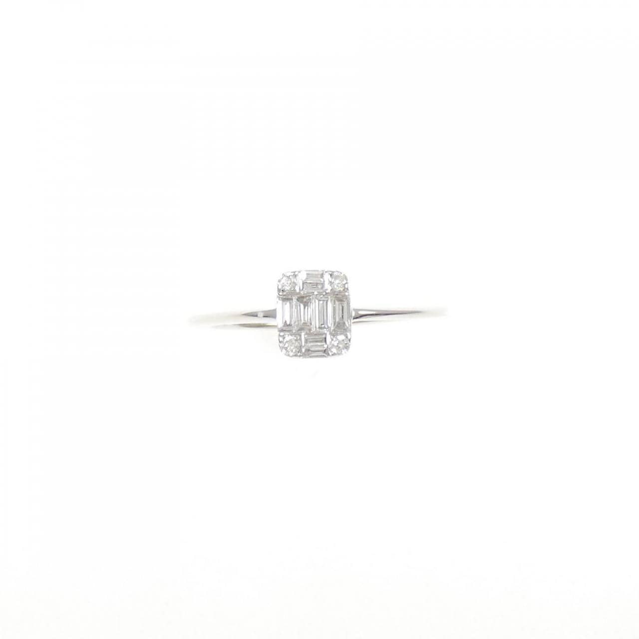 750WG ダイヤモンド ピンキー リング 0.107CT