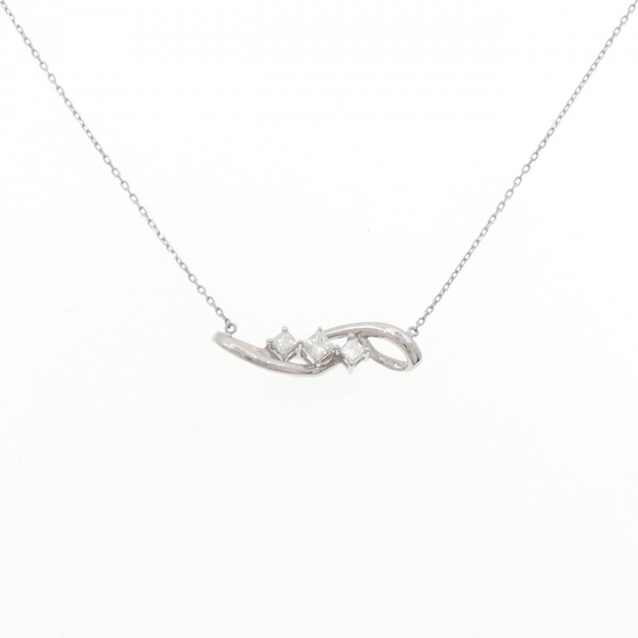 PT950/PT850 ダイヤモンド ネックレス 0.11CT