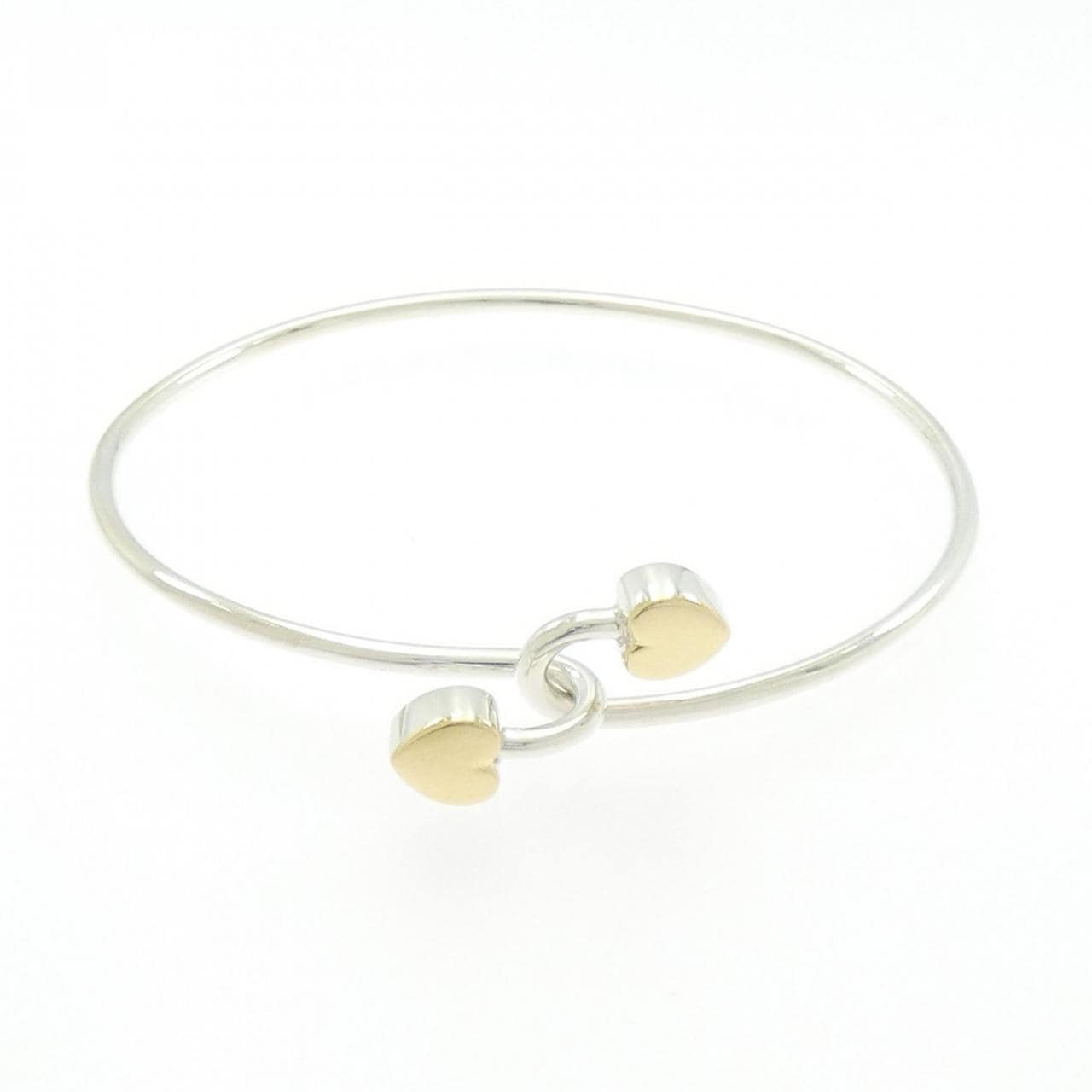 ティファニー ソリッドダブルハート バングル