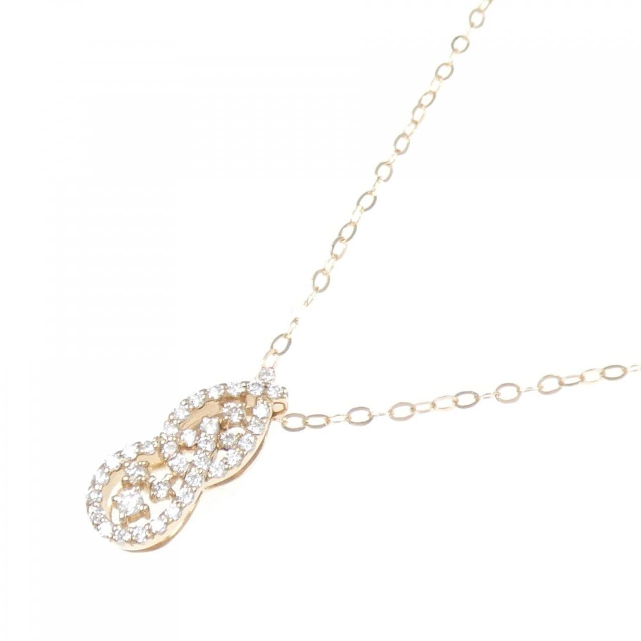 K18PG ダイヤモンド ネックレス 0.38CT