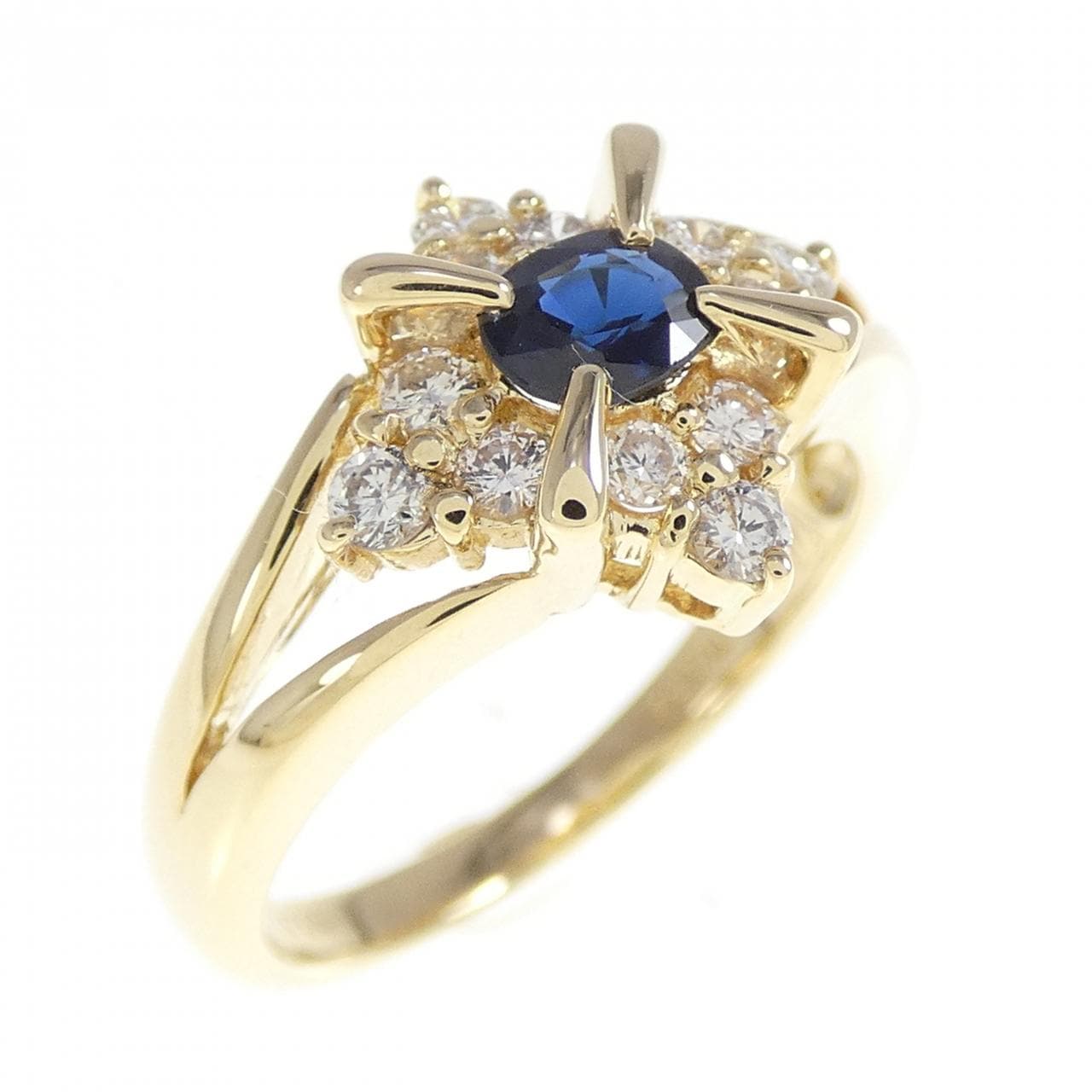 750YG蓝宝石戒指0.31CT