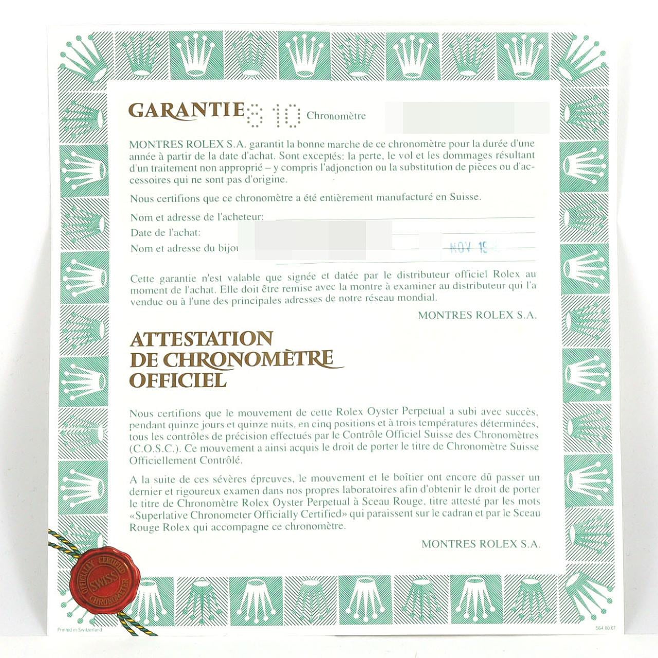 ロレックス デイトジャスト 69174 SSxWG 自動巻 U番