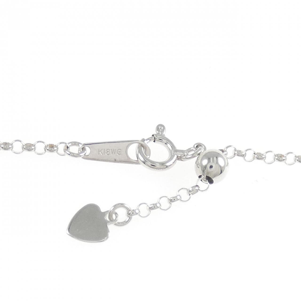 K18WG ダイヤモンド ネックレス 0.21CT