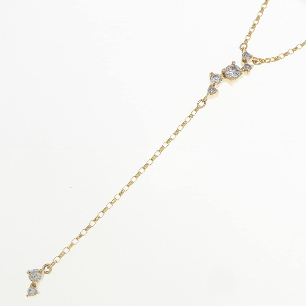 K18YG ダイヤモンド ネックレス 0.12CT