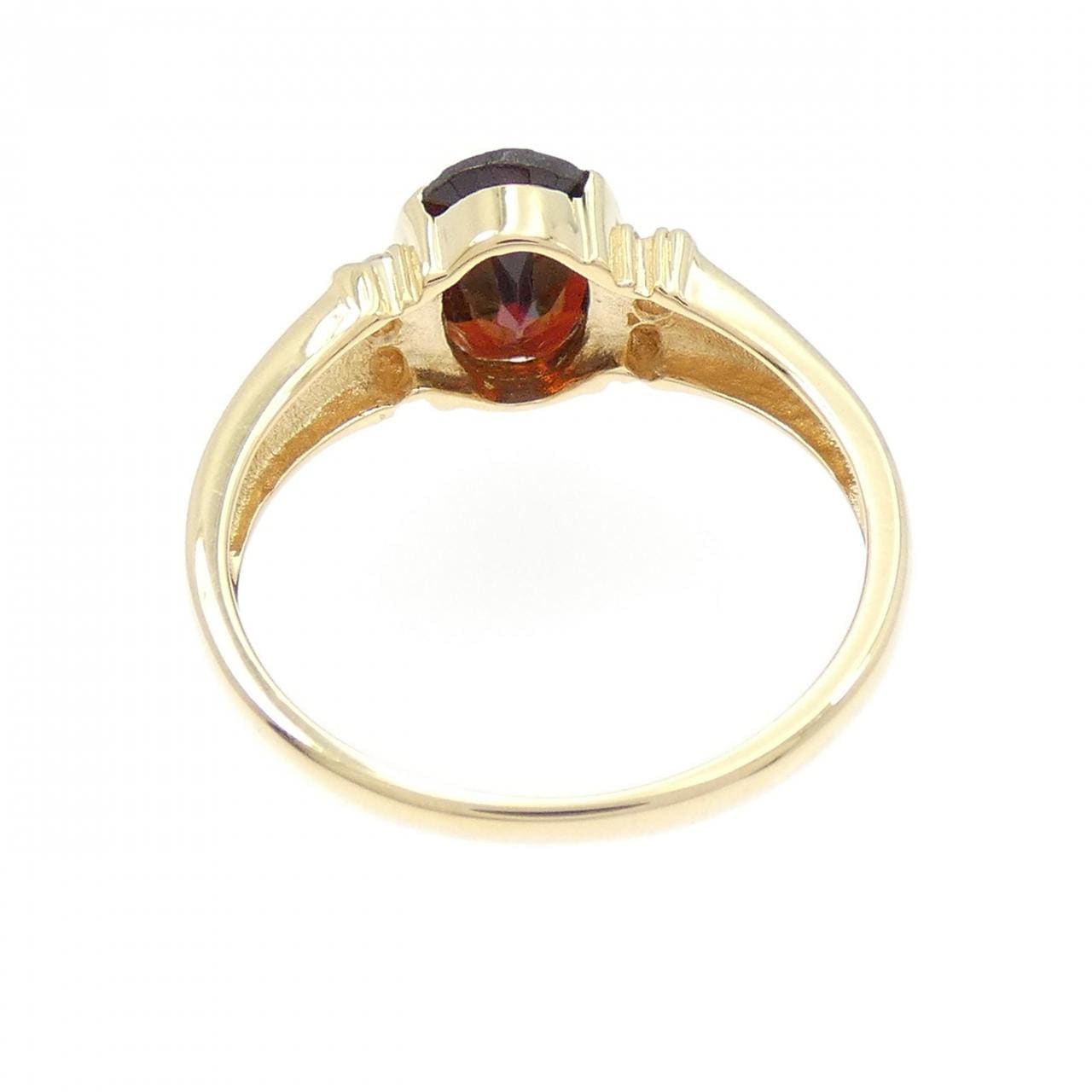 K18YG ガーネット リング