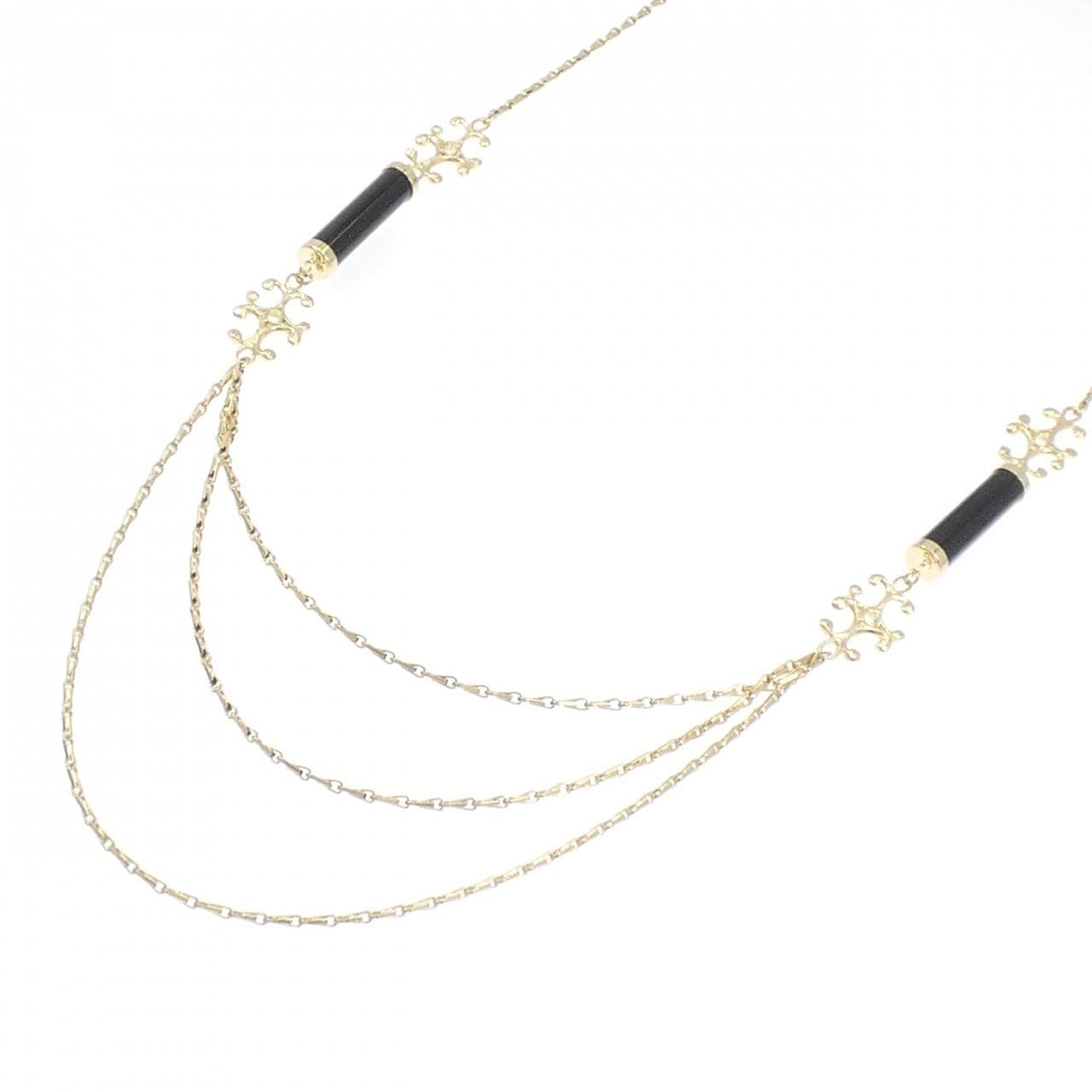 K18YG オニキス ネックレス