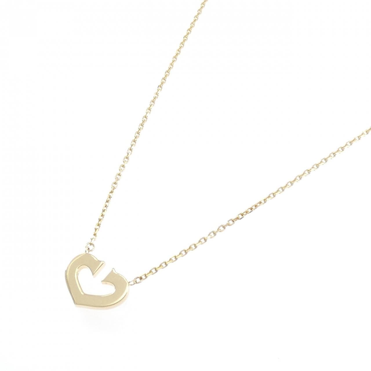 カルティエ Cハート ネックレス