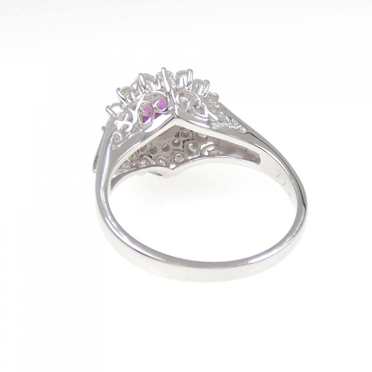 PT900 ルビー リング 0.37CT