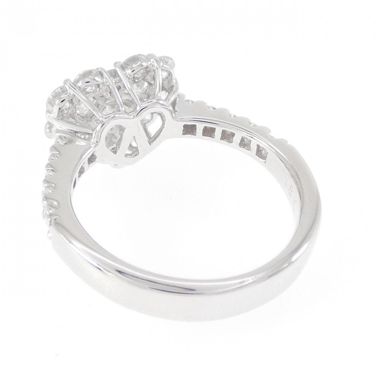 18KWG ハート ダイヤモンド リング 1.17CT