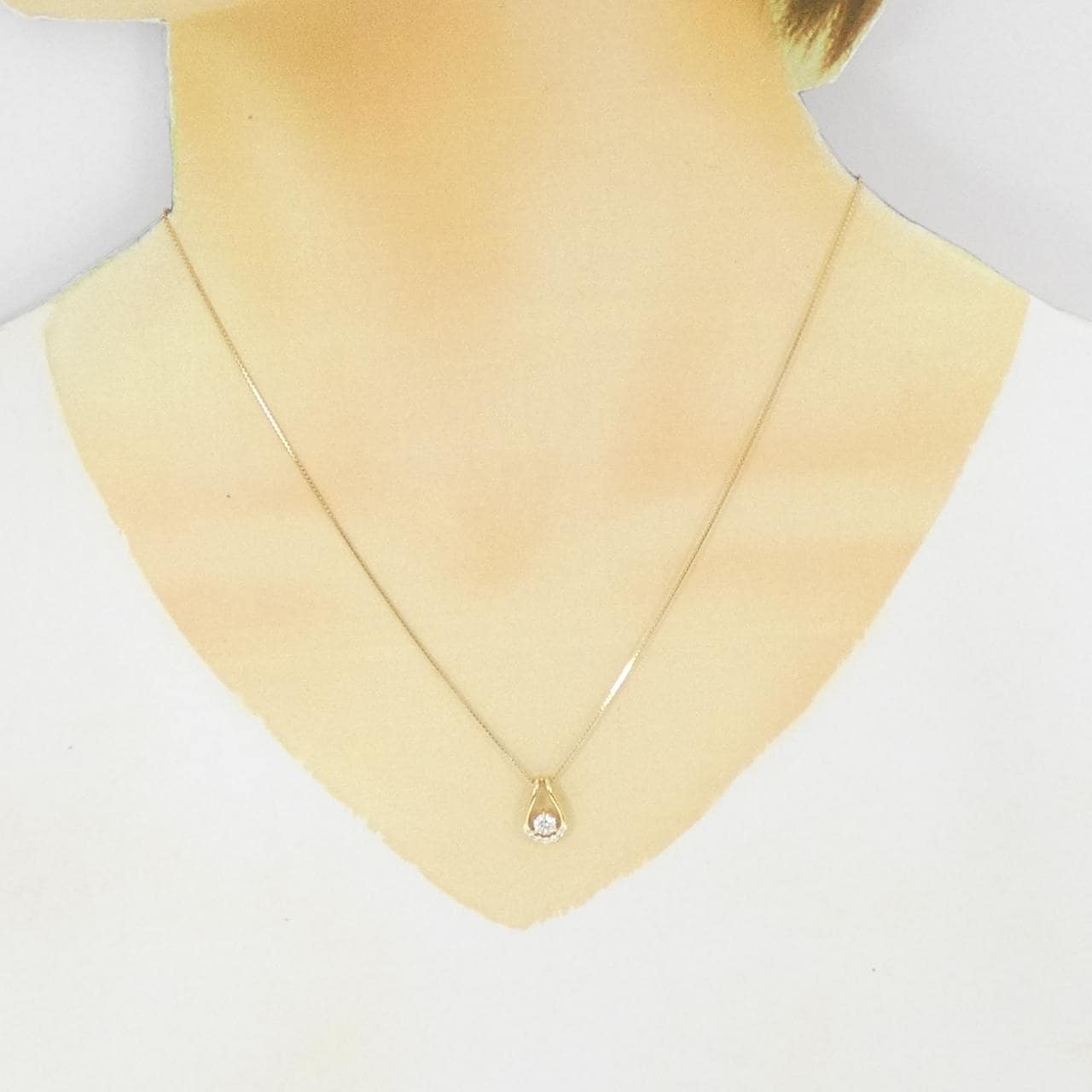 K18YG ダイヤモンド ネックレス 0.202CT