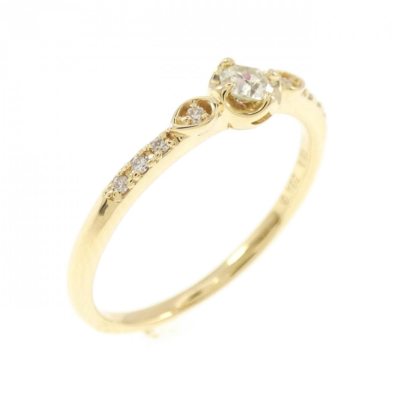 K18YG ダイヤモンド リング 0.132CT