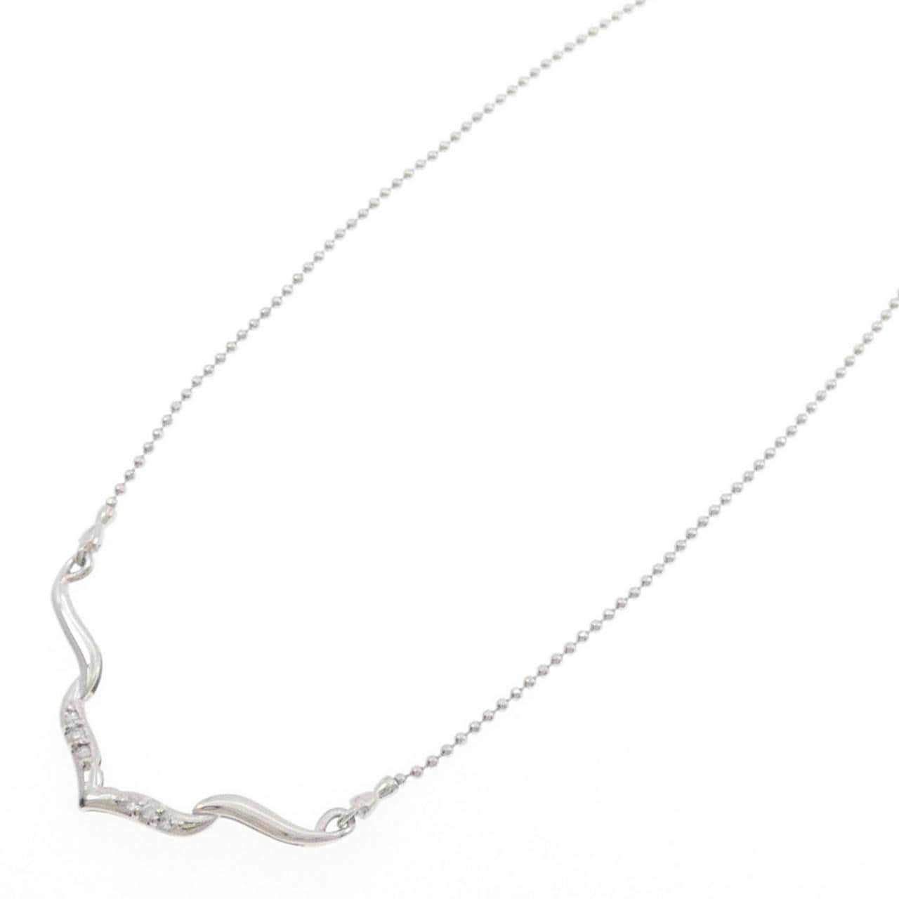 PT900/PT850 ダイヤモンド ネックレス 0.06CT