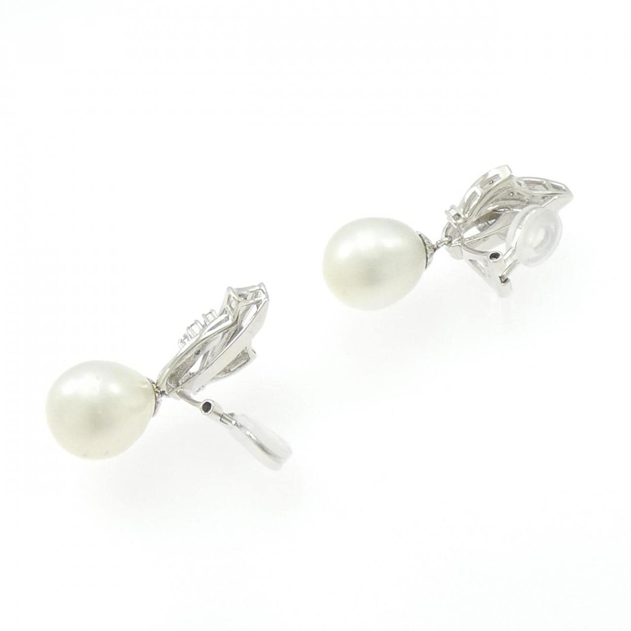 PT900/K14WG 白蝶パール イヤリング