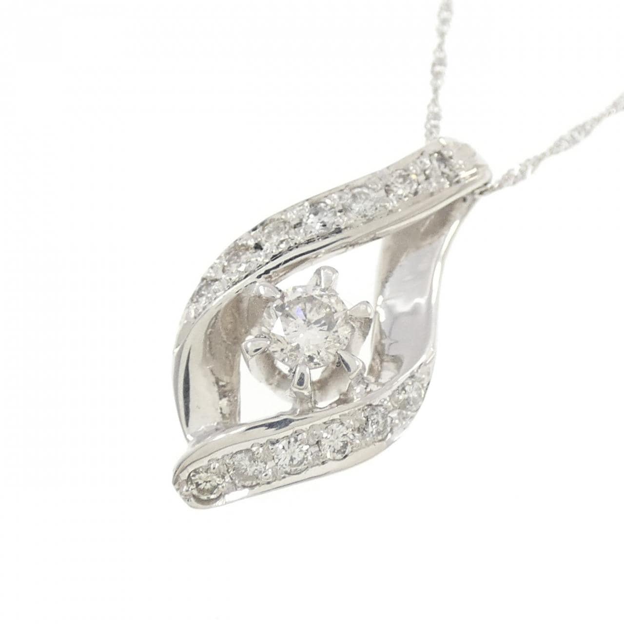 PT900/PT850 ダイヤモンド ネックレス 0.30CT