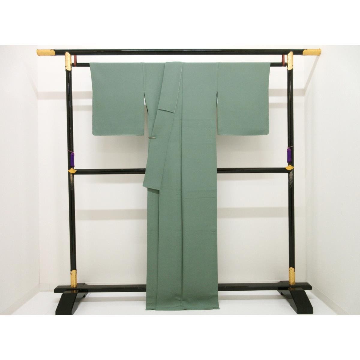 【未使用品】単衣　色無地　違い鷹の羽