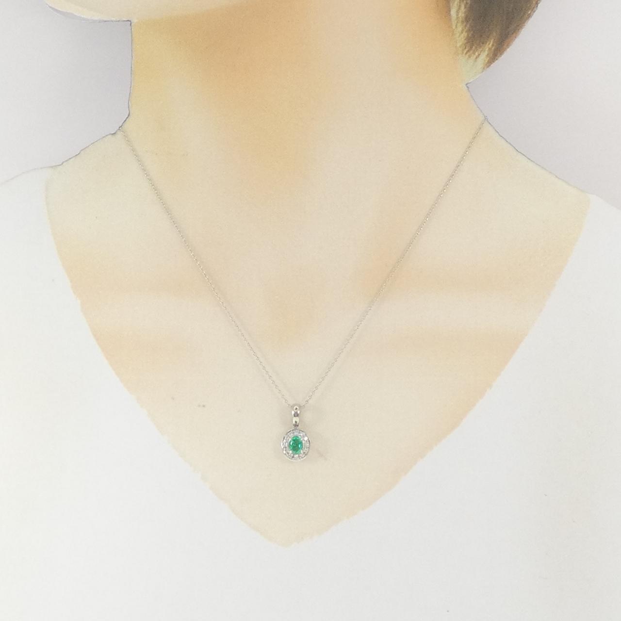 コメ兵｜PT900/PT850 エメラルド ネックレス 0.37CT｜ジュエリー