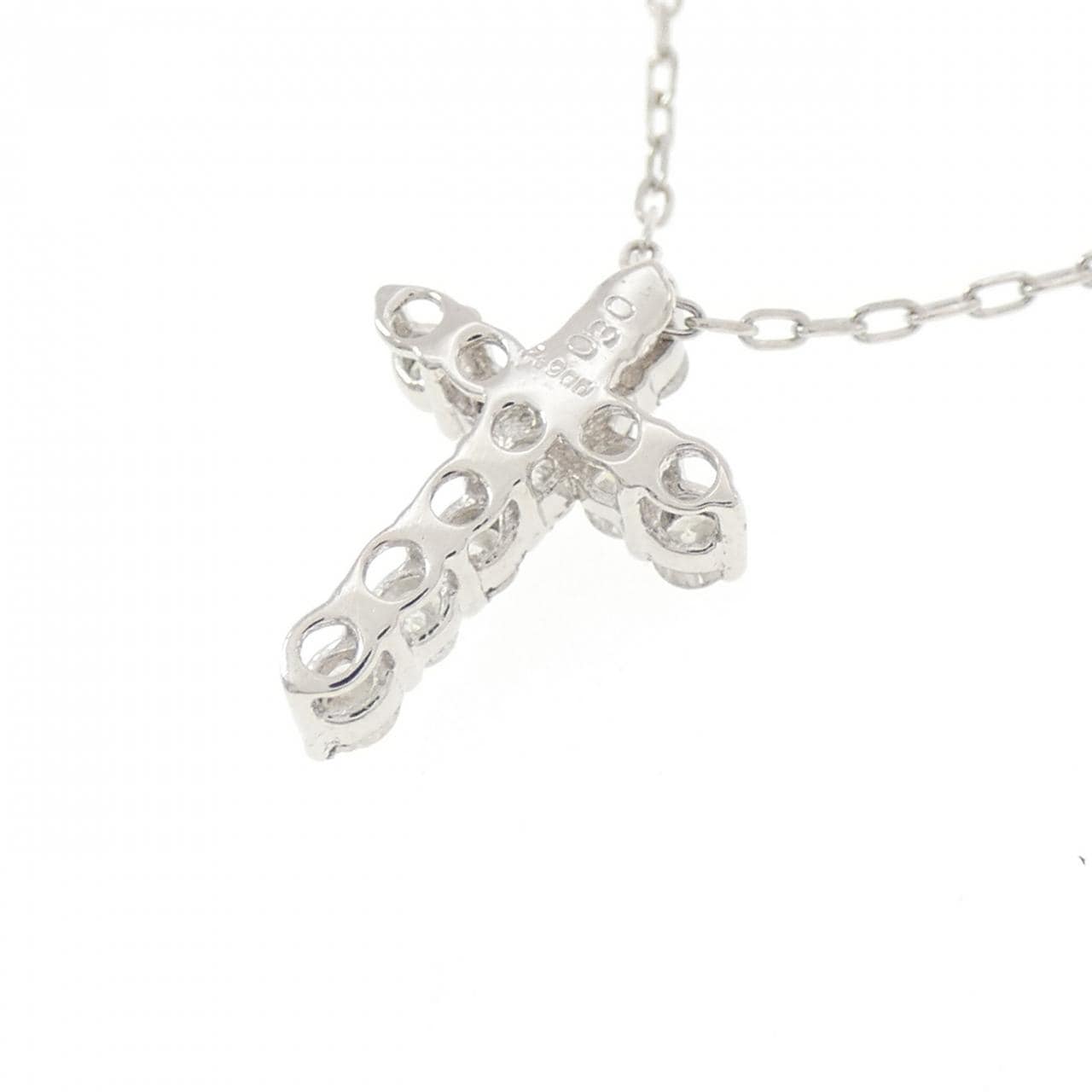 PT900/PT850 クロス ダイヤモンド ネックレス 0.30CT