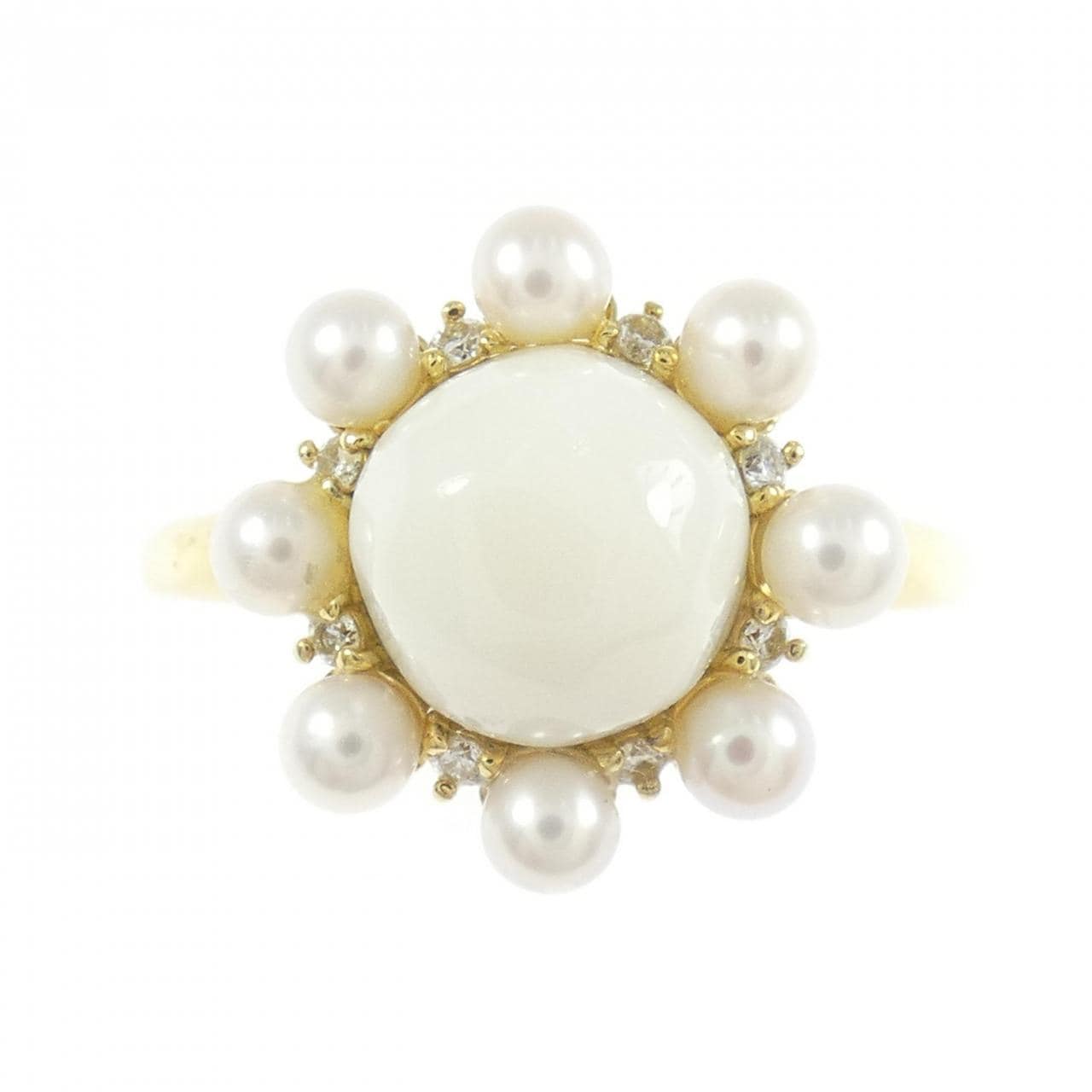 K18YG カラーストーン リング