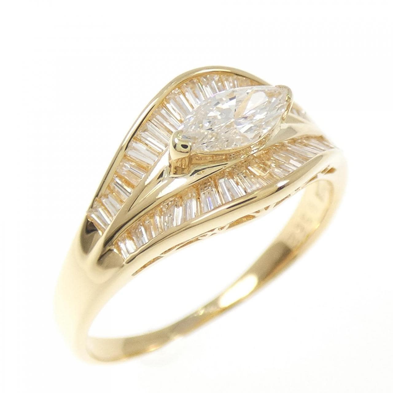 K18YG ダイヤモンド リング 0.352CT