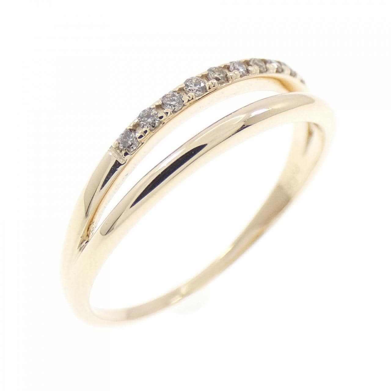 K10YG ダイヤモンド リング 0.05CT