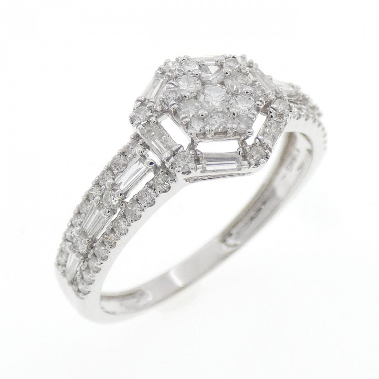 K18WG ダイヤモンド リング 0.70CT