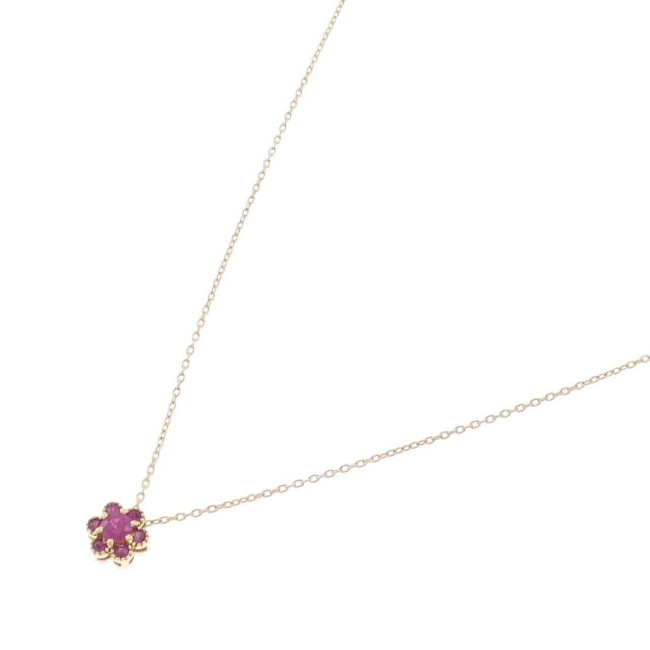 ポンテヴェキオ ルビー ネックレス 0.12CT