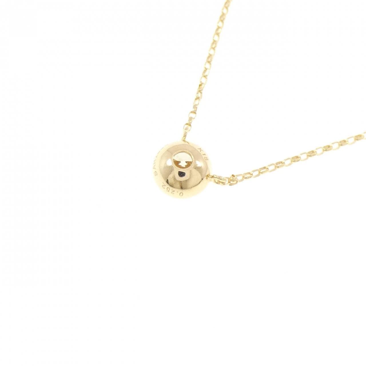 K18YG ダイヤモンド ネックレス 0.252CT