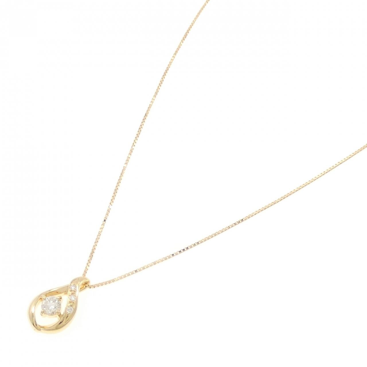 K18YG ダイヤモンド ネックレス 0.187CT