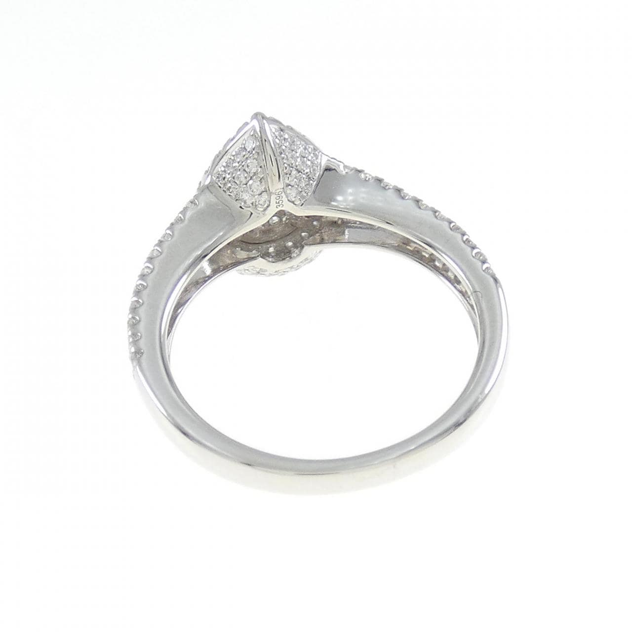 PT Diamond Ring 0.30CT D VS2 Pear Shape