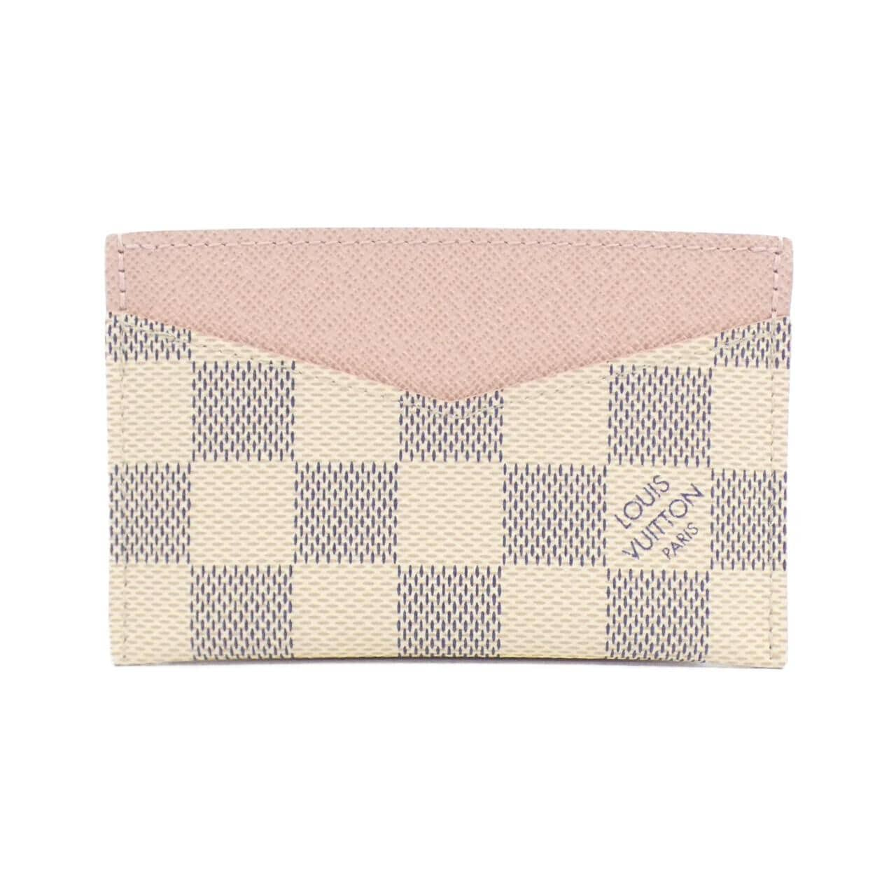 LOUIS VUITTON Damier Azur Card Case Porte Culte Sample N60286 Card Case