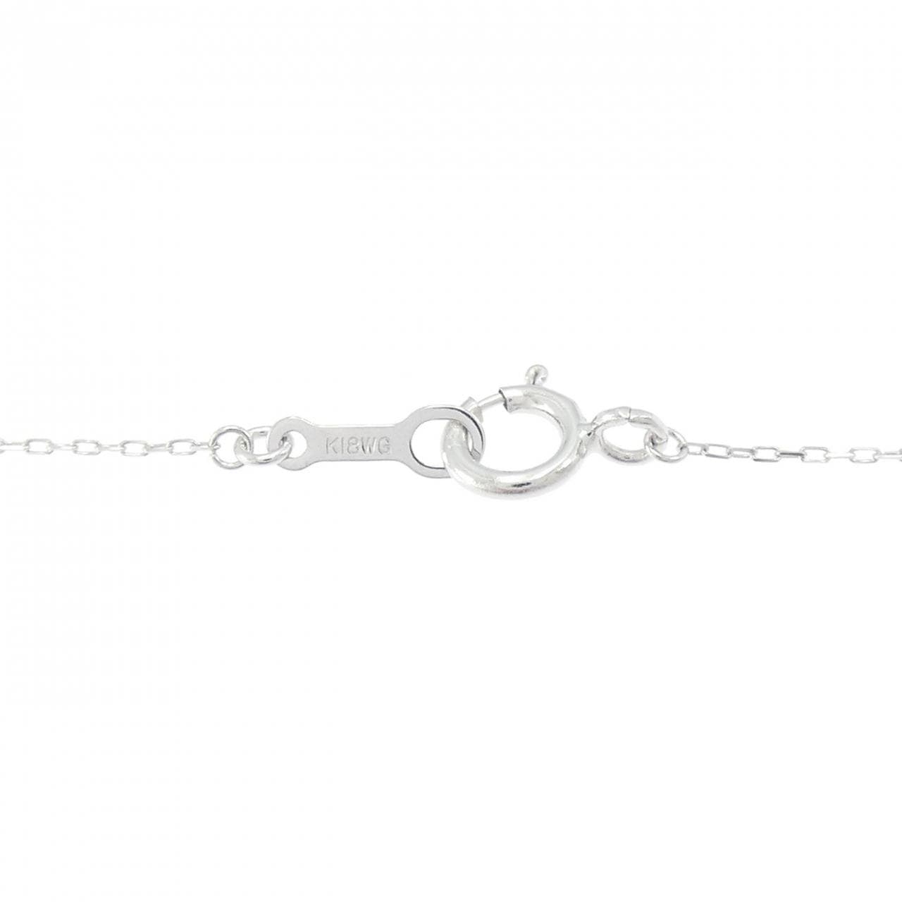 K18WG ダイヤモンド ネックレス 0.02CT