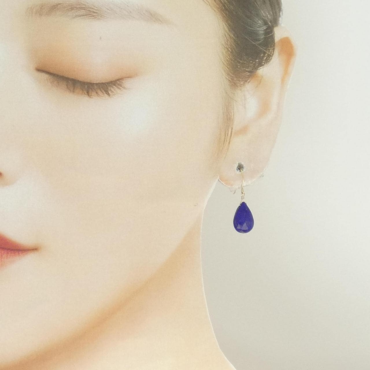 K18YG ラピスラズリ ピアス