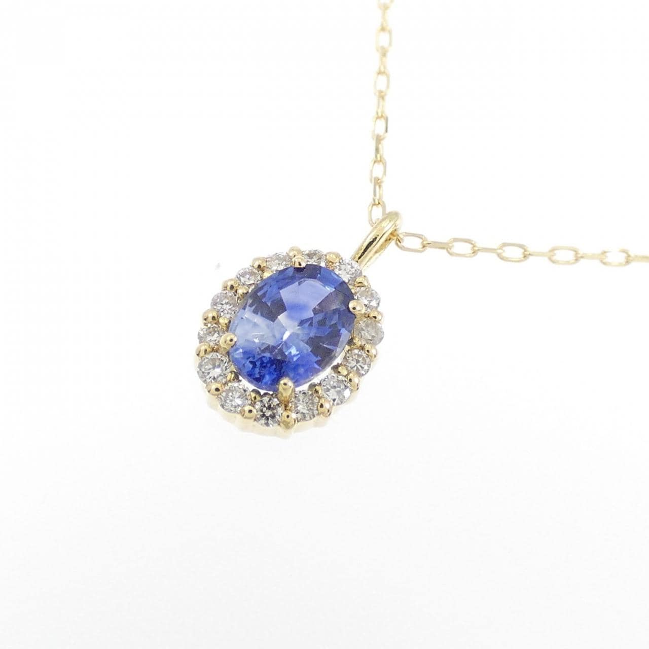 【新品】K18YG サファイヤ ネックレス 0.20CT