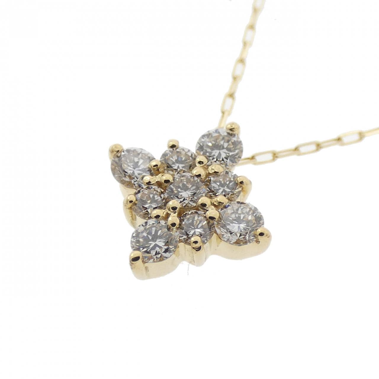 【新品】K18YG ダイヤモンド ネックレス 0.20CT