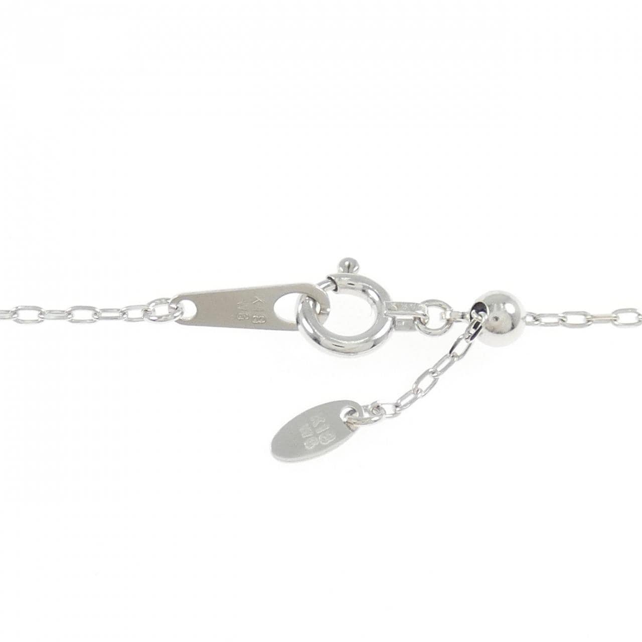 K18WG キャット ダイヤモンド ネックレス 0.50CT