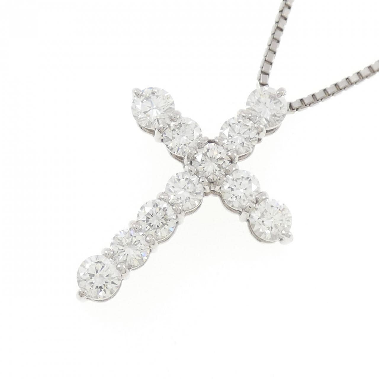 モニッケンダム クロス ダイヤモンド ネックレス 2.05CT