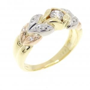 K18YG/K18PG/PT900 ダイヤモンド リング 0.23CT