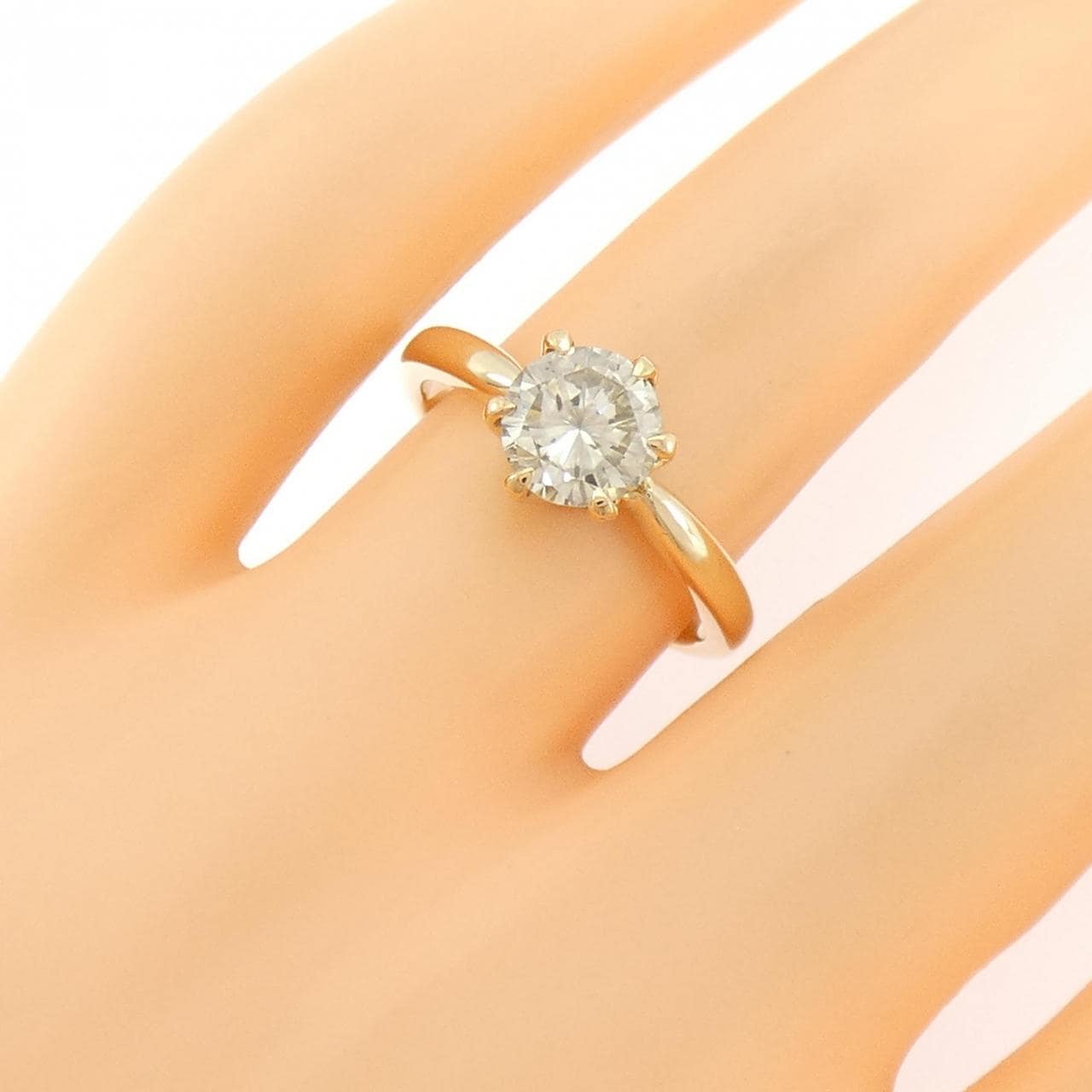 K18YG ダイヤモンド リング 1.156CT