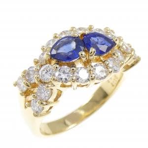 K18YG サファイヤ リング 0.97CT