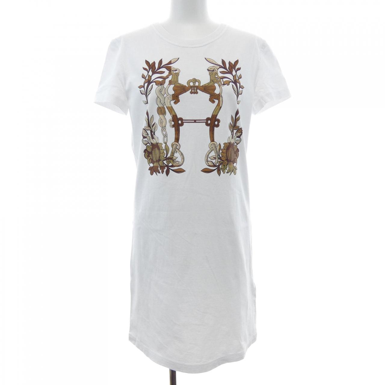 エルメス HERMES CARTOUCHE　デッラ･カヴァッレリア 4E4530DA カットワンピース