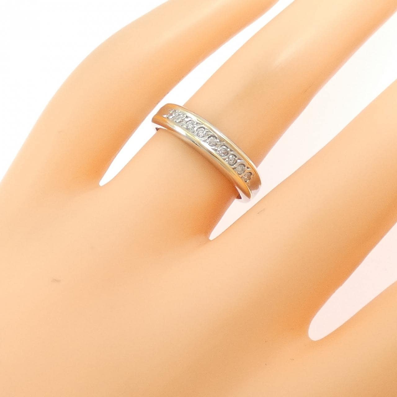 PT900/K18YG ダイヤモンド リング 0.10CT