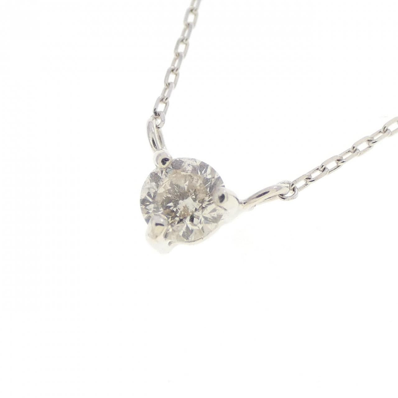 K10WG ダイヤモンド ネックレス 0.15CT