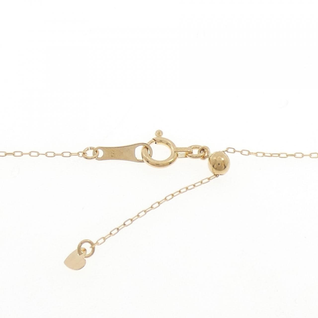 K18YG ホースシュー ダイヤモンド ネックレス 0.15CT