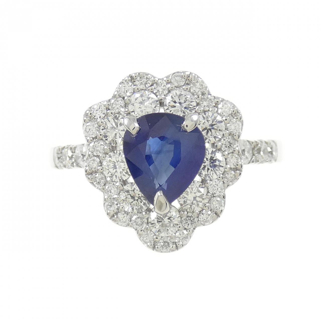 【新品】PT サファイヤ リング 1.190CT
