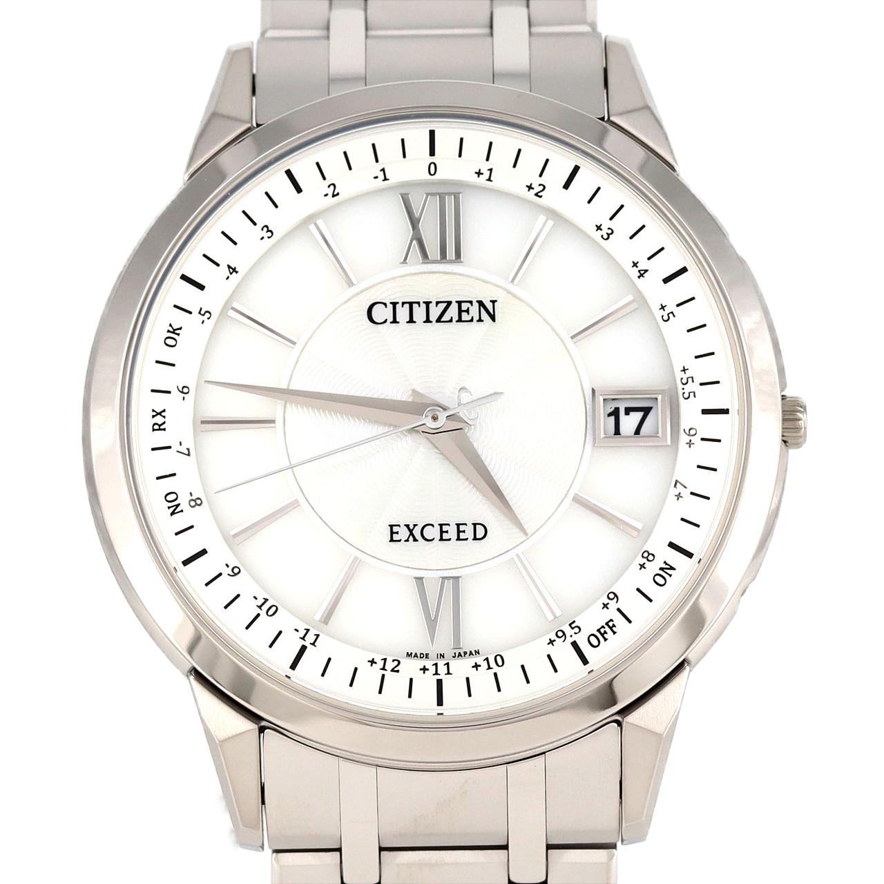 [新品] CITIZEN Exceed 電波表 H147-A1B4B03/CB1140-61D TI 太陽能石英