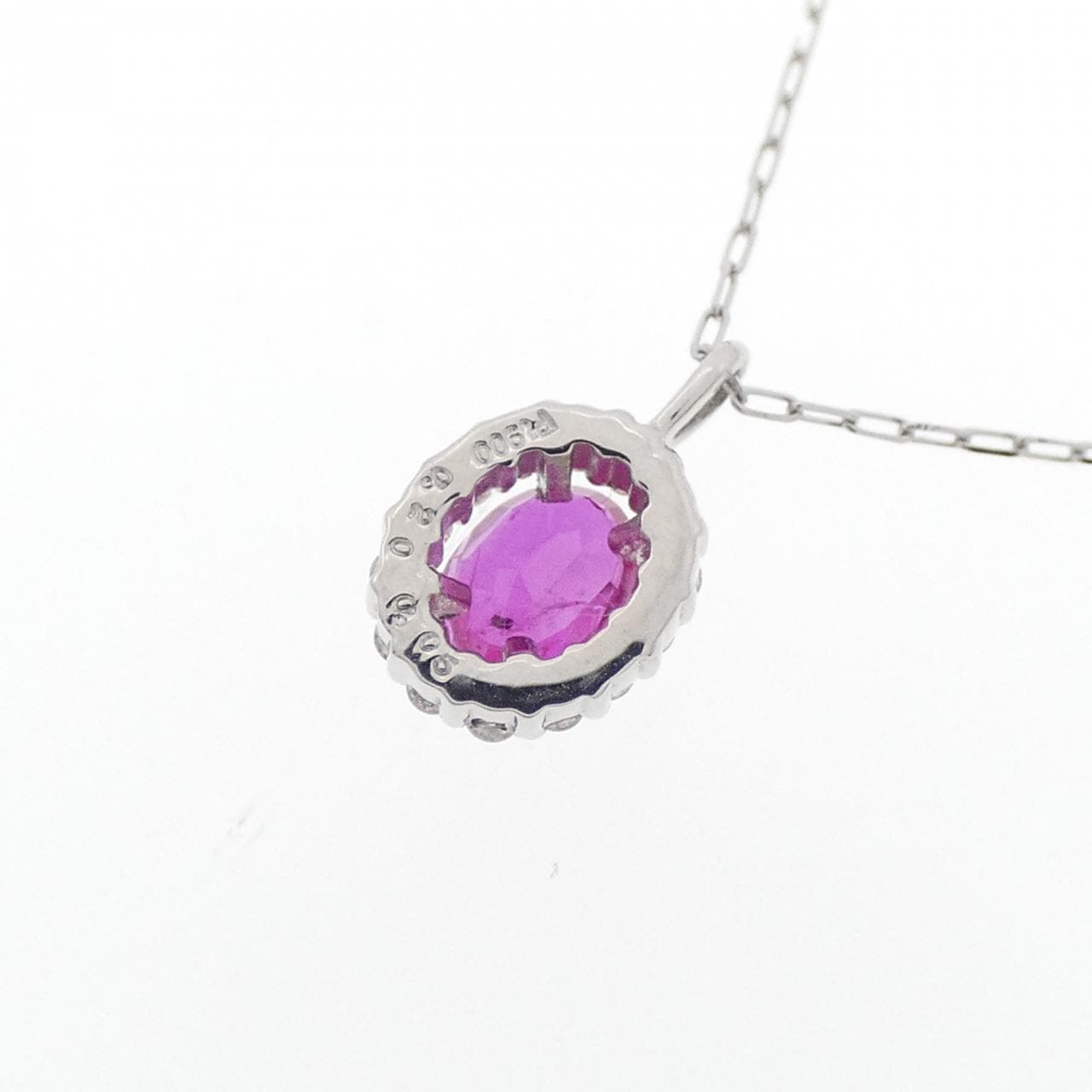 [新品] PT900 红宝石项链 0.20CT